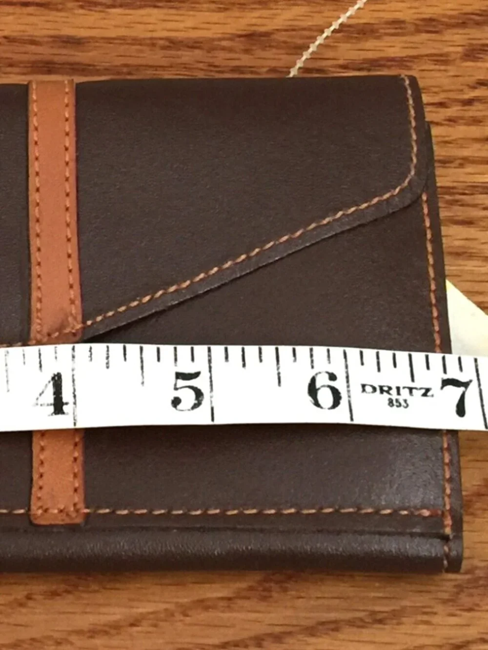 VINTAGE WESTPORT ZIP POCKET MEMO PAD BROWN LEATHER WALLET CLUTCH WOMENS TAIWAN